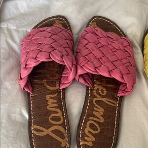 Sam Edelman Pink Braided Slide Sandals